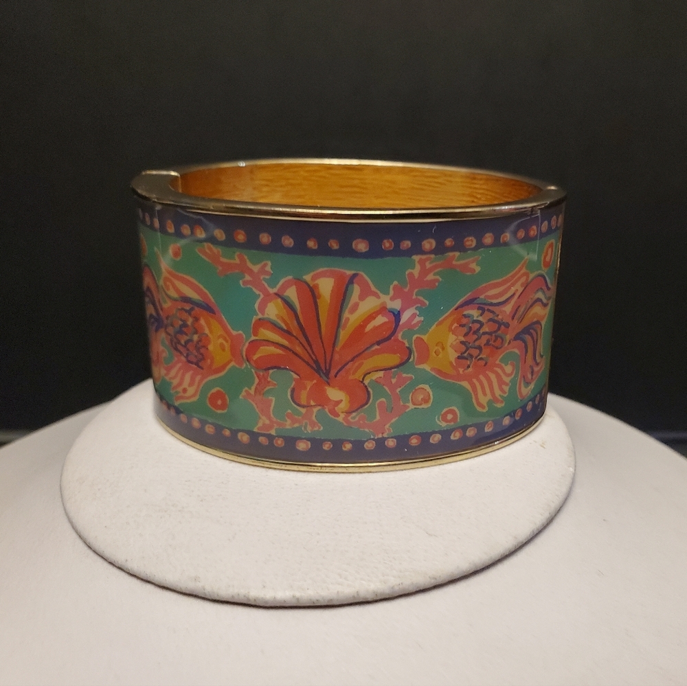 Lilly Pulitzer Tropical Fish And Shell Bangle